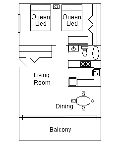 1 bed plan